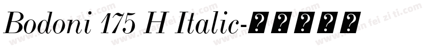 Bodoni 175 H Italic字体转换